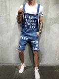Men's Braces Ripped Jeans Jumping Suit Men Pants