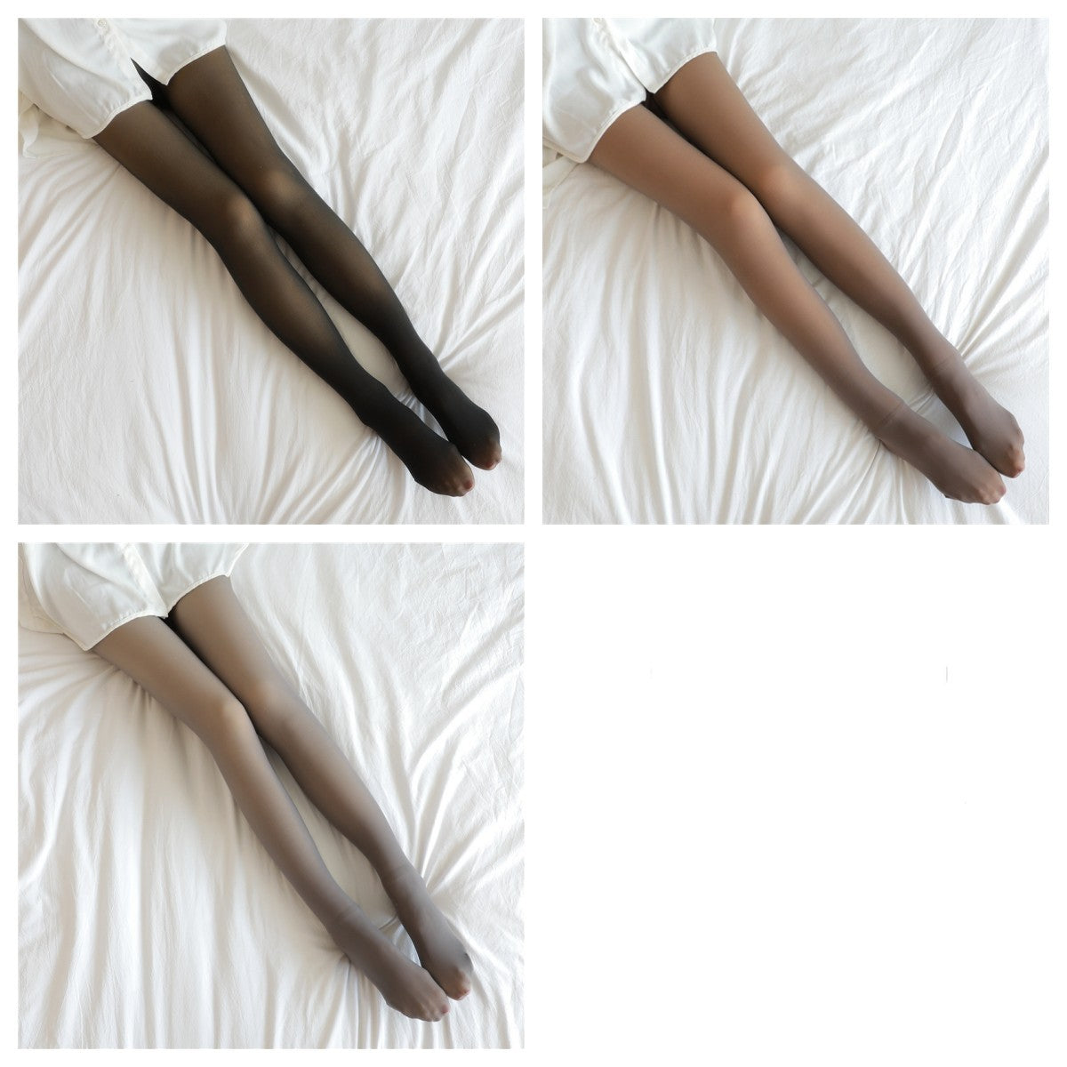 Women Winter Warm Fleece Tights Stockings Thermal Lined Translucent Pantyhose