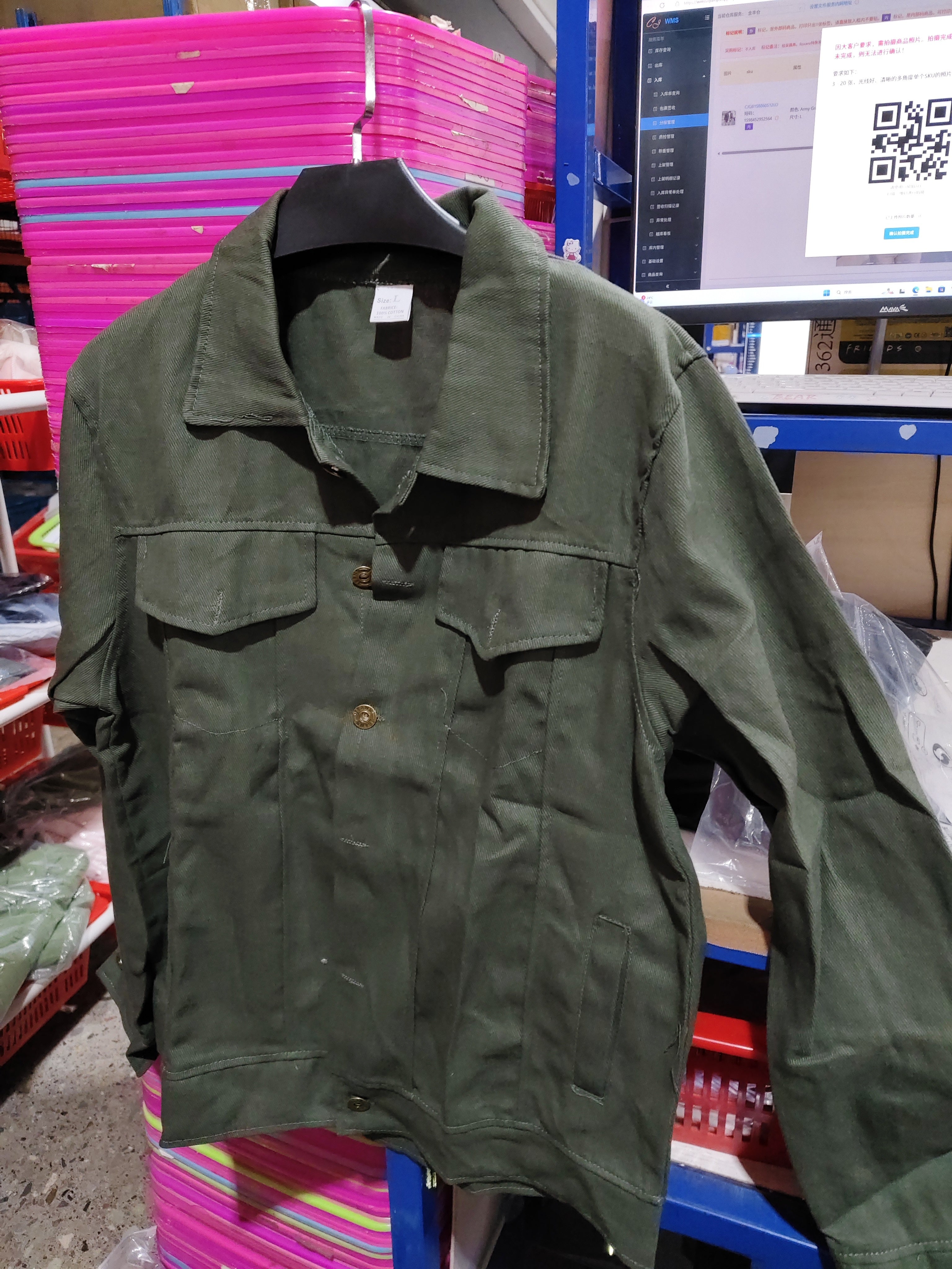 Multi-pocket Denim Jacket Denim Workwear Jacket Tops Coat Spring Autumn Men Slim