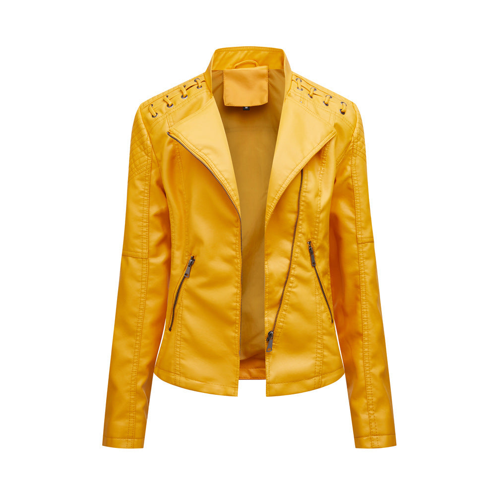 Women's Leather Jackets Women's Short Jackets  Motorbike jacket