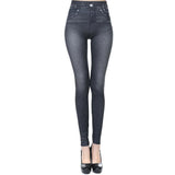 Women Pants High Waisted Jeggings - Denim Leggings