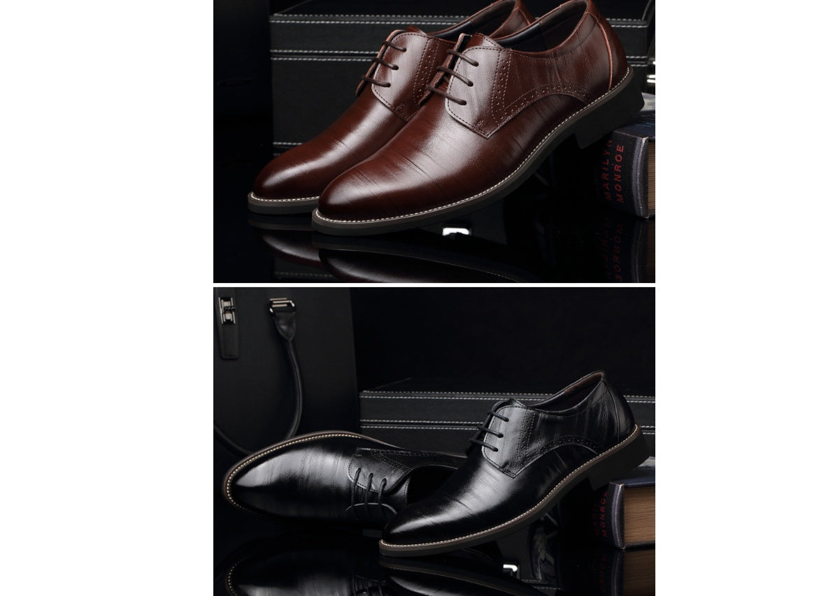 Men's Dress Shoes Brogue Formal Lace Up Oxfords Shoes
