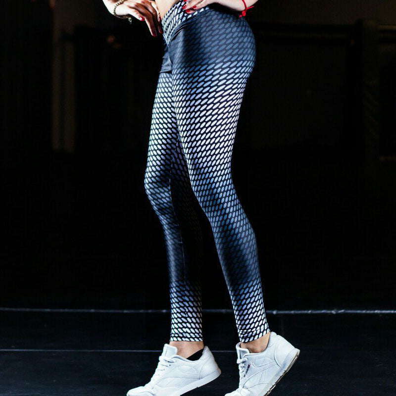 Womens  Print Yoga Leggings Pants Women Waist Workout Soft Yoga Pants