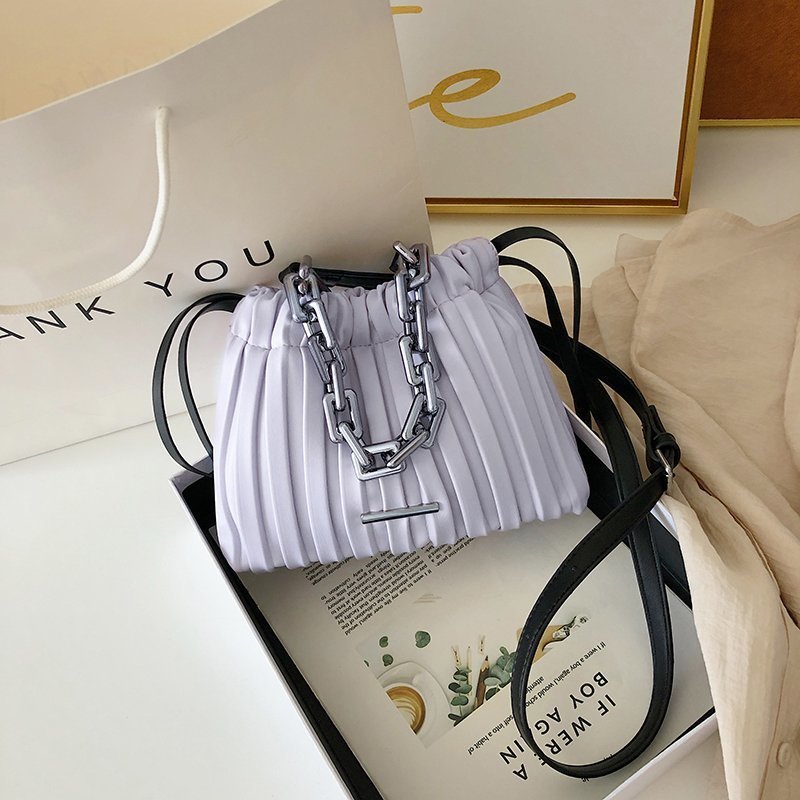 Elegant Crossbody Bag with Spacious Interior Drawstring Bucket Shoulder Purse