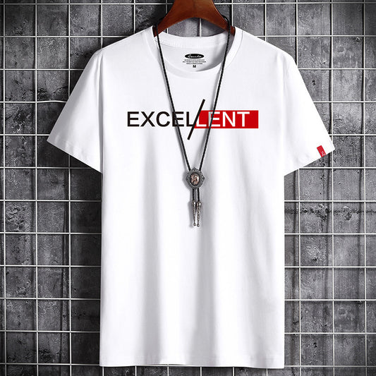 Mens Fashion Cotton Summer Men's Short-sleeved T-shirt Bottoming Shirt Top Clothes For Men