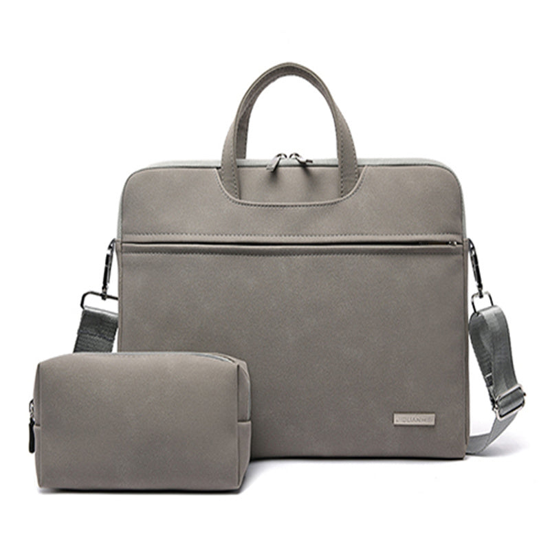 PU Leather Women Laptop Bag Notebook Carrying Case Briefcase For Macbook Air 13.3 14 15.6 Inch