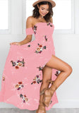 Womens long dress women Off shoulder beach summer dresses