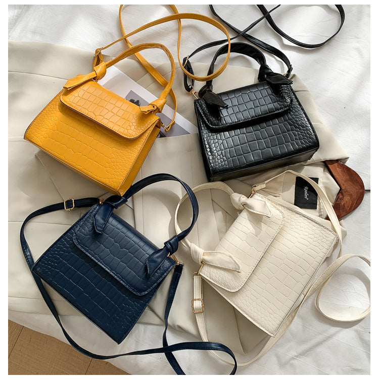 Luxury Women’s shoulder crocodile skin Embossed leather style Armpit Bag