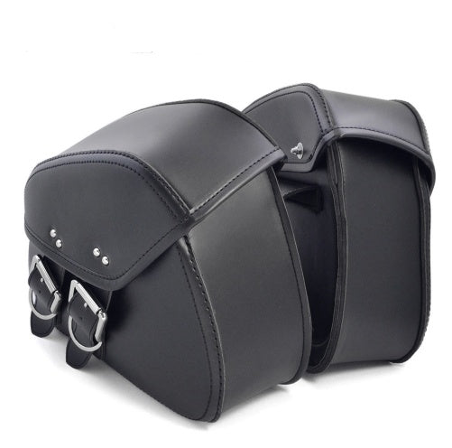 Leather Motorcycle Saddle Bags Saddlebag Luggage Bag Fit all Motorcycle