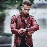 Leather jacket fashion jacket motorbike jacket