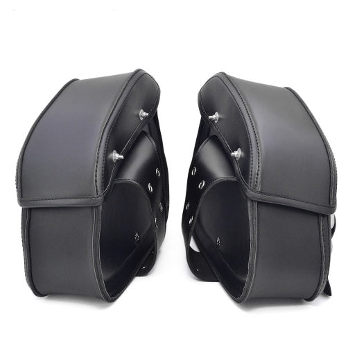 Leather Motorcycle Saddle Bags Saddlebag Luggage Bag Fit all Motorcycle