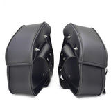 Leather Motorcycle Saddle Bags Saddlebag Luggage Bag Fit all Motorcycle