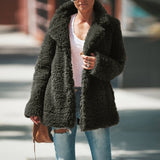 Women's faux fur jacket women's overcoat