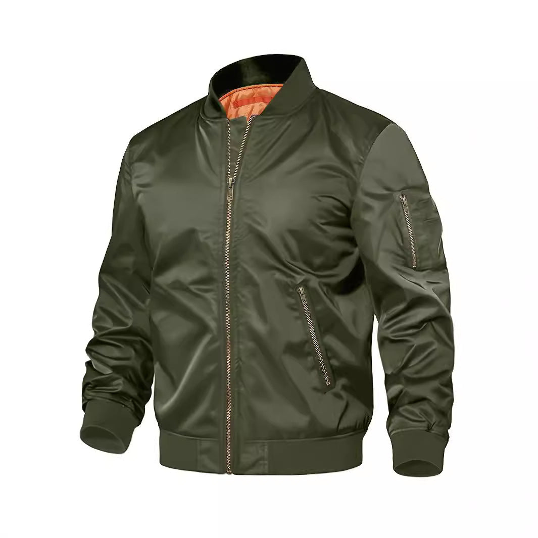 Military Men's Bomber Jacket Baseball Jacket Pilot Jacket