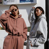 Womens 2 Piece Outfits Lounge Hoodie Sweatsuit Sets Oversized Sweatshirt Baggy Fall Fashion Sweatpants