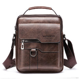 Men's Faux Leather Flaps Crossbody Messenger One Shoulder Bag