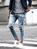 Men's jeans Pant new hole pants Denim Style trousers