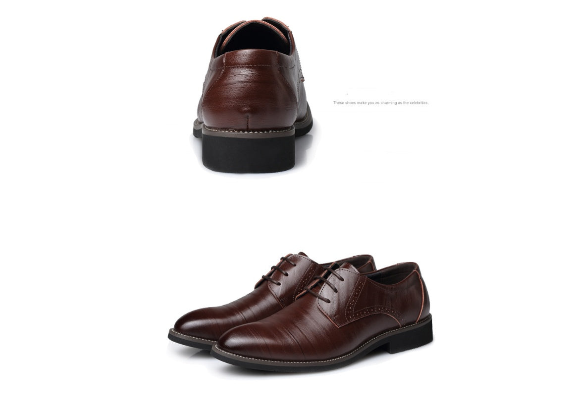 Men's Dress Shoes Brogue Formal Lace Up Oxfords Shoes