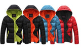Mens Padded Puffer Down Coat Winter Warm Zip Up Jacket Hooded