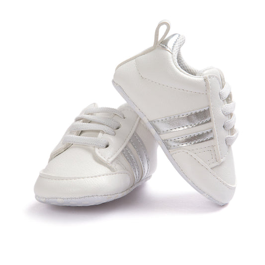 New fashion Baby Boy Girl Moccasins Shoes Infant PU Leather Non-slip Soft Newborn Sneakers