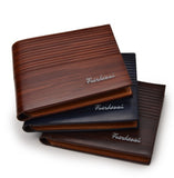 Mens PU Leather Minimalist Bifold Wallets For Men RFID Blocking Slim Mens Wallet