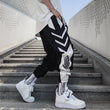 New Mens Fashion Trendy Gradient Color Trousers Men