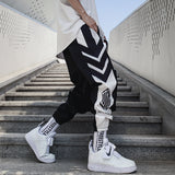 New Mens Fashion Trendy Gradient Color Trousers Men