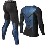 Men's Tracksuit Gym Fitness Compression Sports Running Jogging Wear