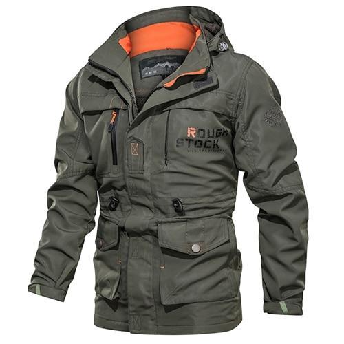 Mens Jacket Autumn Outdoor Breathable Windbreaker Men's Hooded Bomber Casual