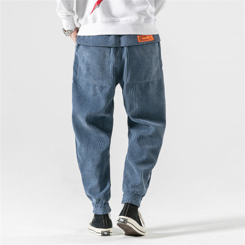 Mens New Style corduroy trousers Boys Fashion Trouser
