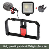 Ulanzi Handheld Smartphone Video Rig Case For  Samsung,Phone Rig Stabilizer For Live Stream Youtube Filmmaking Vlogger