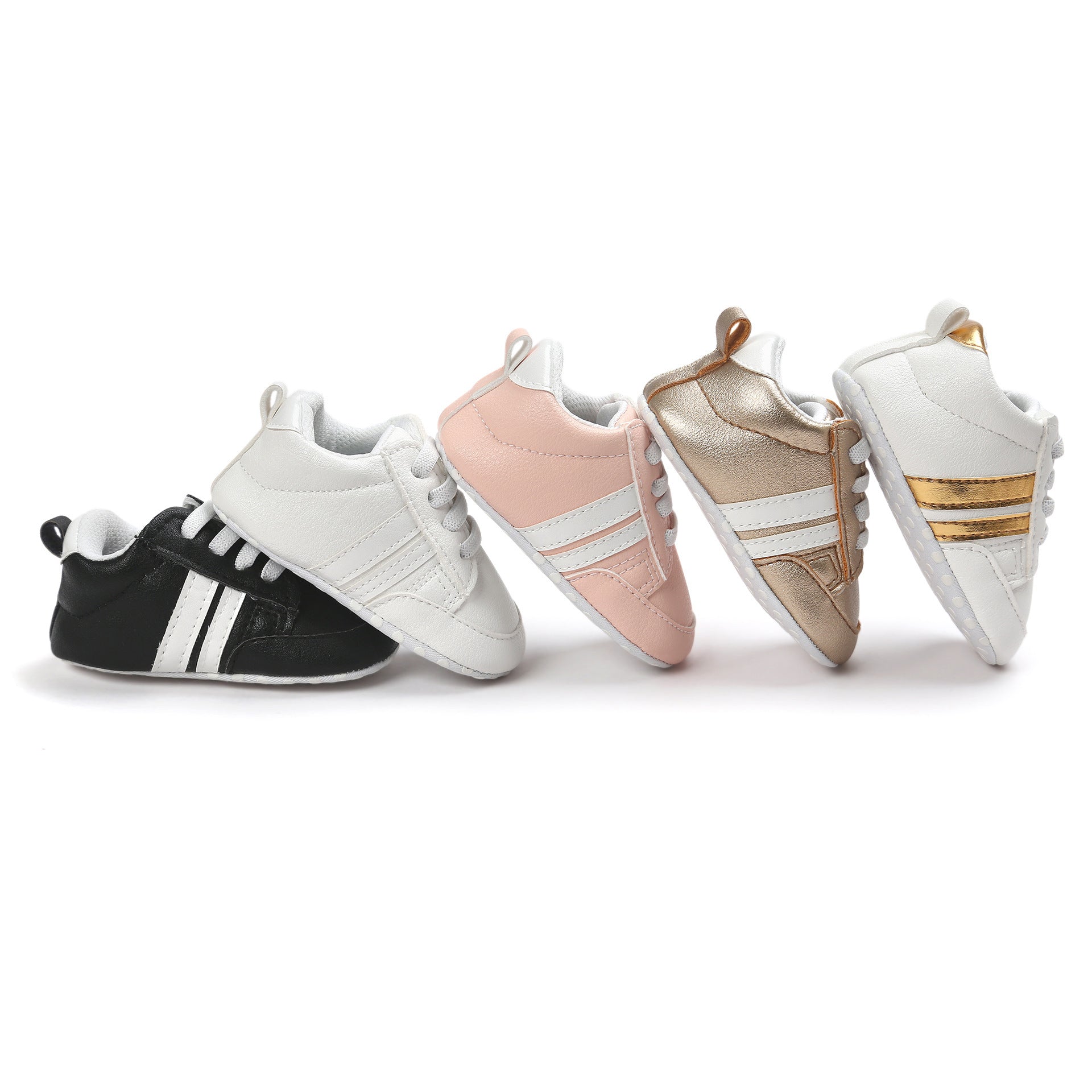 New fashion Baby Boy Girl Moccasins Shoes Infant PU Leather Non-slip Soft Newborn Sneakers