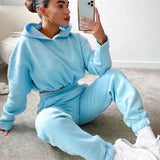 Womens Jogging Suits For  2 Piece Sweatsuits Tracksuits Sexy Long Sleeve Hoodie Casual Fitness Sportswear