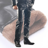 Mens Leather pants Oil-proof, Wind-proof And Warm Motorcycle Leather Pants