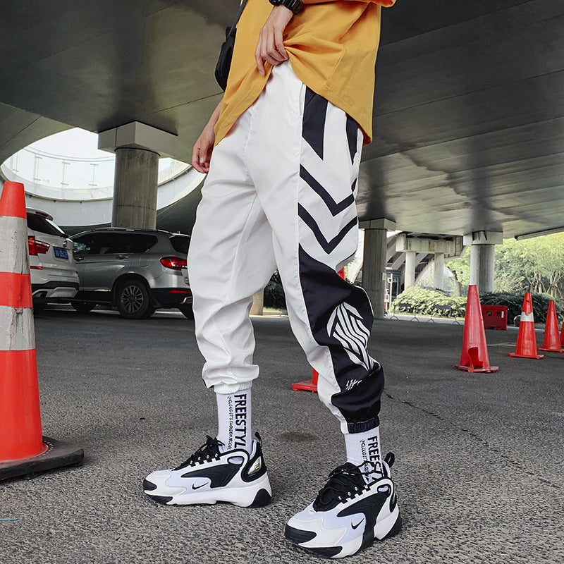 New Mens Fashion Trendy Gradient Color Trousers Men