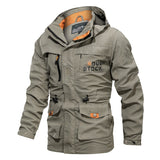 Mens Jacket Autumn Outdoor Breathable Windbreaker Men's Hooded Bomber Casual