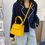 Luxury Women’s shoulder crocodile skin Embossed leather style Armpit Bag