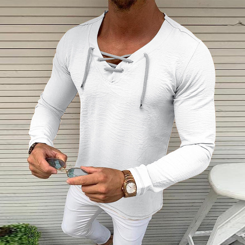 Mens Solid Color Short-Sleeved T-Shirt Tops Compassionate Men