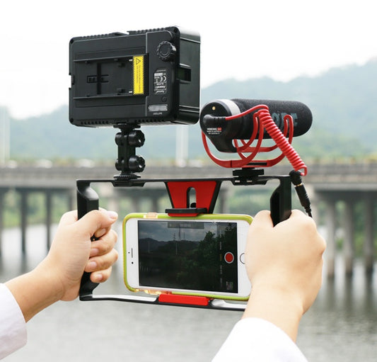 Ulanzi Handheld Smartphone Video Rig Case For  Samsung,Phone Rig Stabilizer For Live Stream Youtube Filmmaking Vlogger