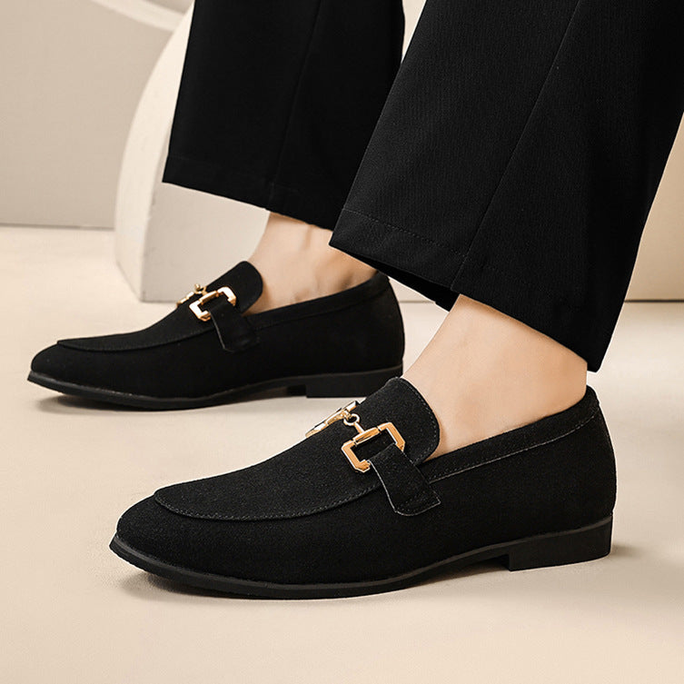 Men's Suede Loafers Fashion Luxury Wedding Party Dress Shoes
