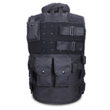 Outdoors Tactical Vest, Nylon Adjustable Lightweight Airsoft Vest for Playing or Training