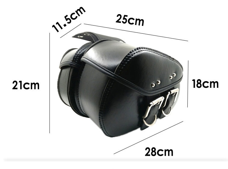 Leather Motorcycle Saddle Bags Saddlebag Luggage Bag Fit all Motorcycle