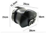 Leather Motorcycle Saddle Bags Saddlebag Luggage Bag Fit all Motorcycle