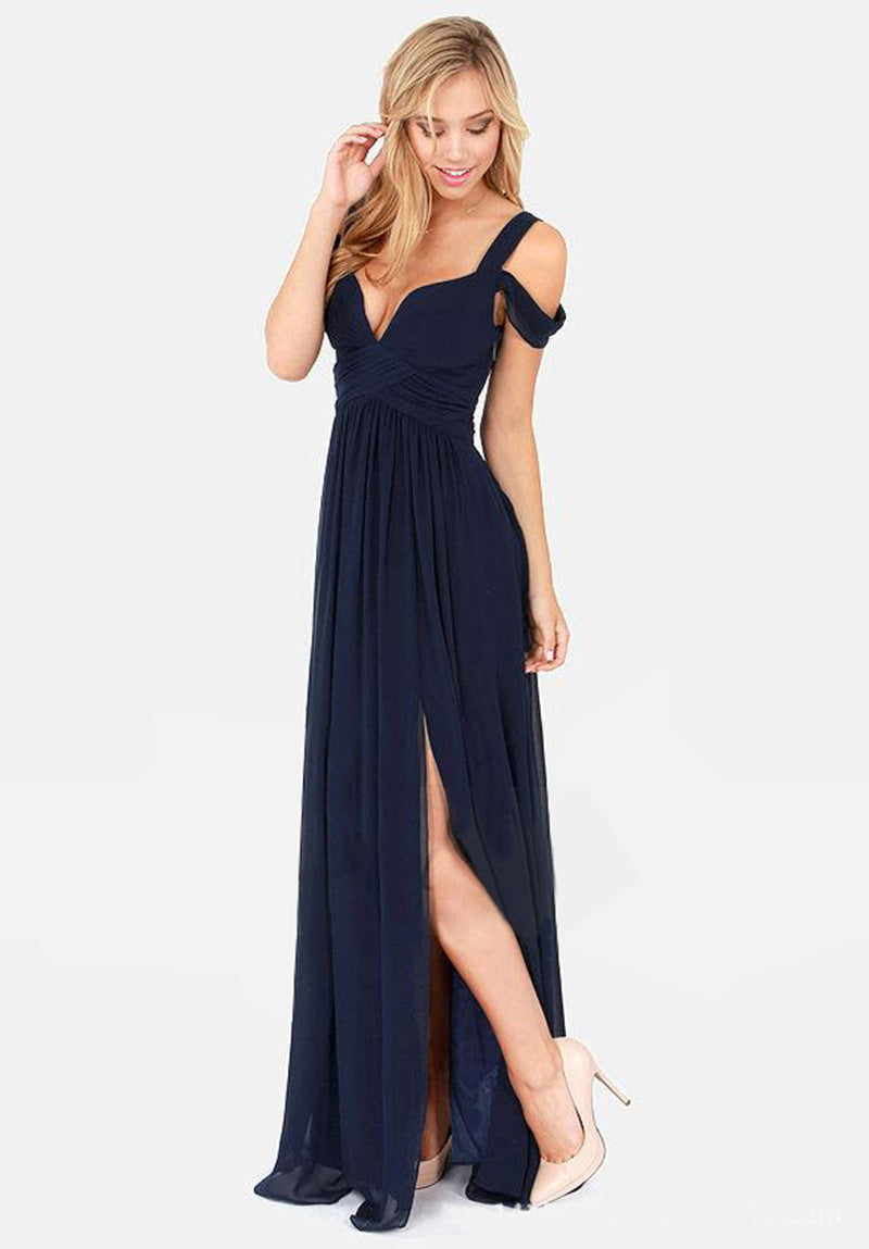 Women's Long Floor Length Elegant Greek Style Pleated Dress Lightweight and Elegeance