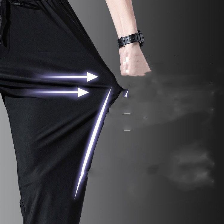 Mens Fashion Straight Trousers Breathable Thin Pants Popular Men
