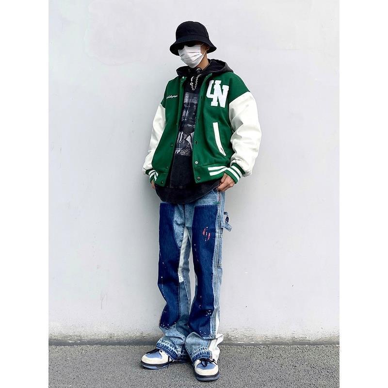 Varsity Jacket Baseball Letterman Jacket Premium Quality Leather Sleeve