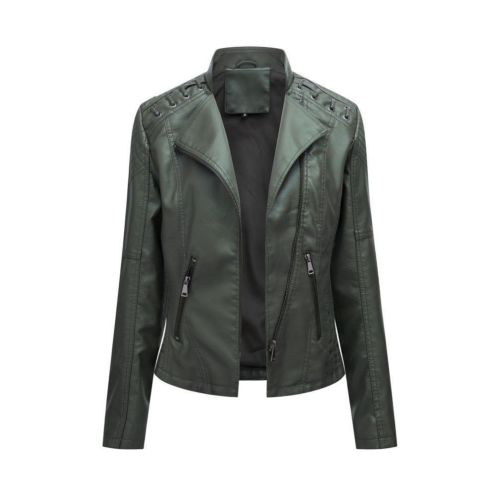 Women's Leather Jackets Women's Short Jackets  Motorbike jacket