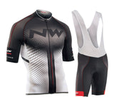 Mens Cycling Short-Sleeved Suits Cycling Bib Pants Suit