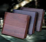 Mens PU Leather Minimalist Bifold Wallets For Men RFID Blocking Slim Mens Wallet