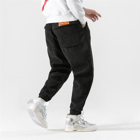 Mens New Style corduroy trousers Boys Fashion Trouser